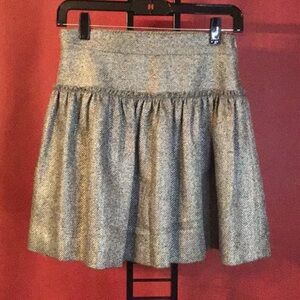ADAM LIPPES TWEED WOOL SKIRT SIZE 0